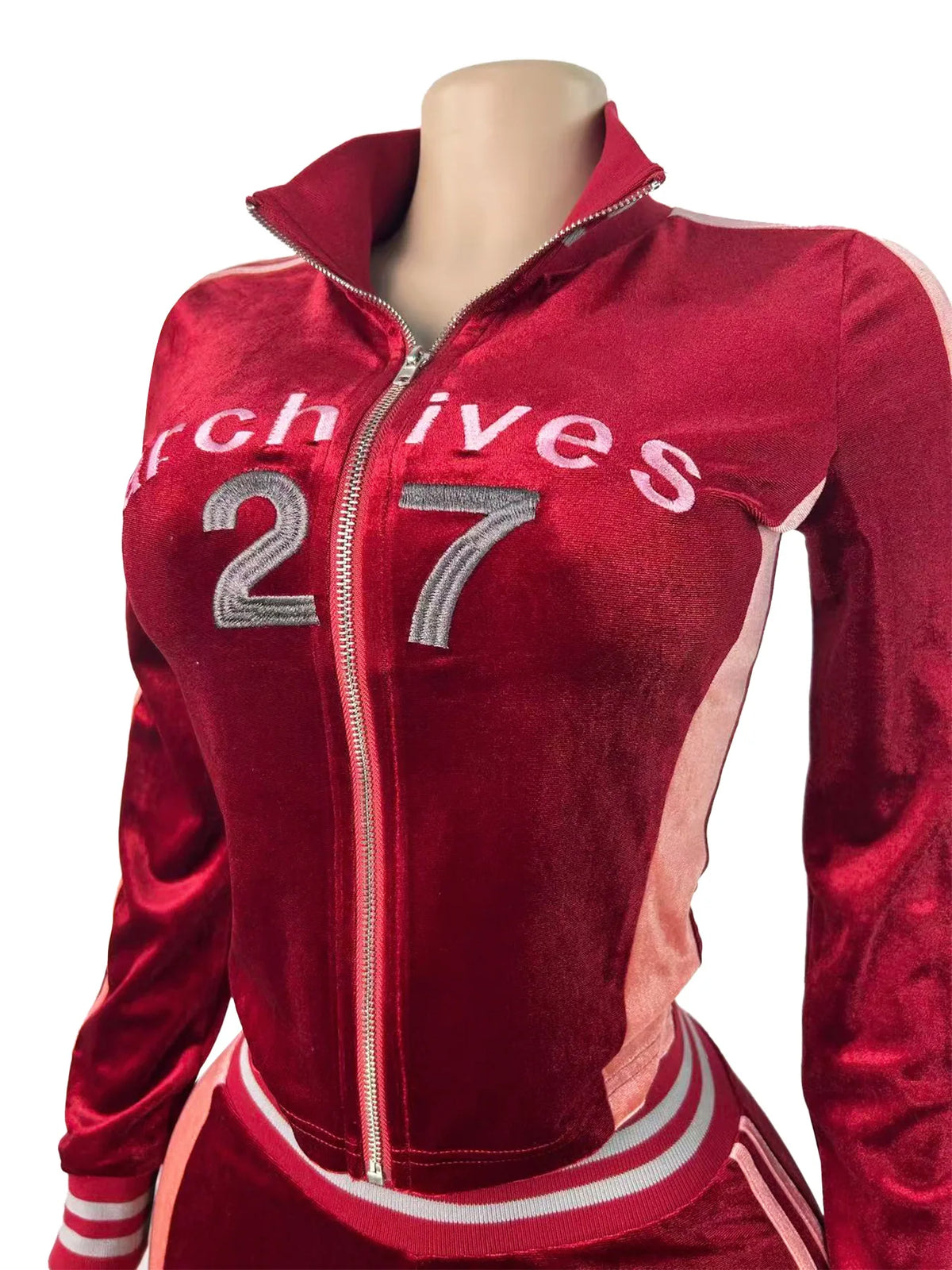 Velvet Flare Pants Tracksuit