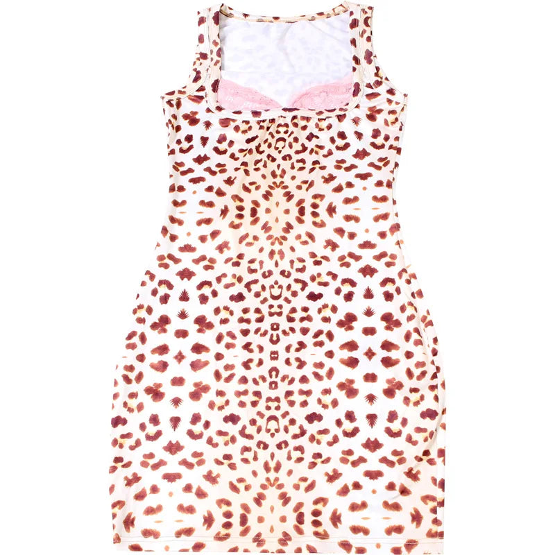 Leopard Print Bodycon Mini Dress