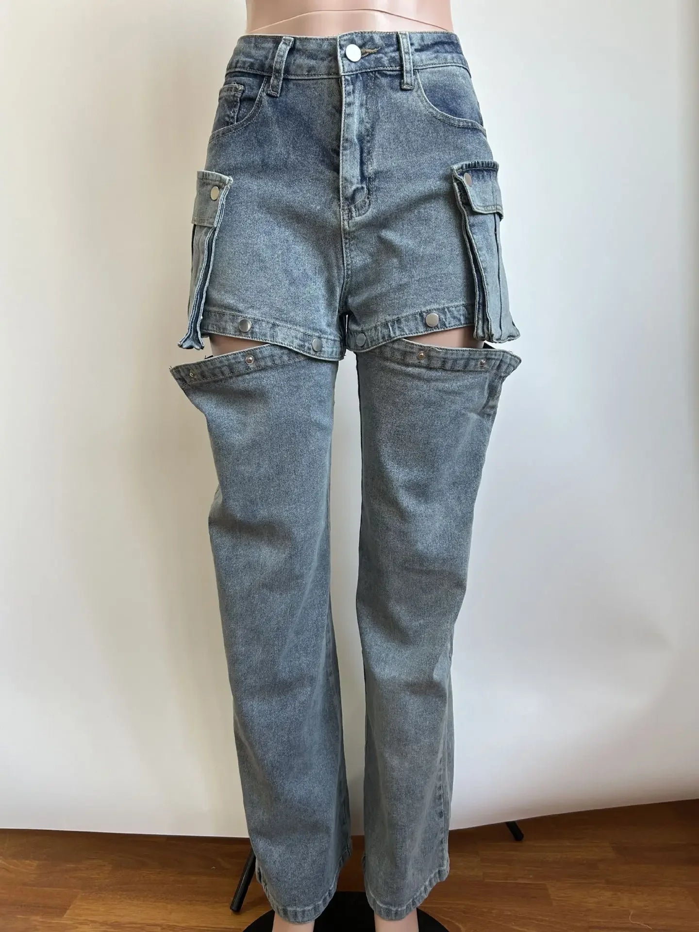 Comfortable cargo jeans perfect for casual wear and outdoor adventures