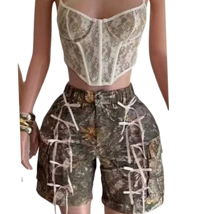 Vintage Style Straight Shorts