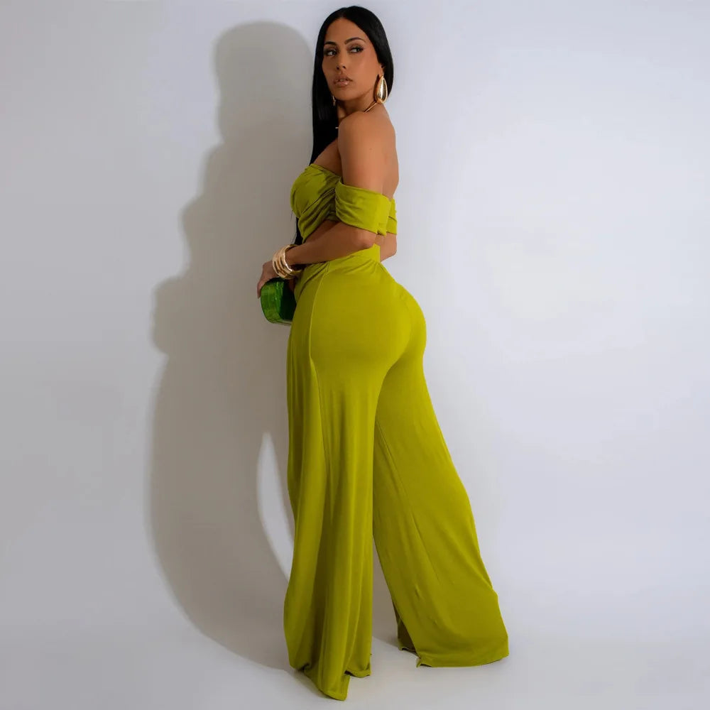 Sunset Wide Leg Pants Set