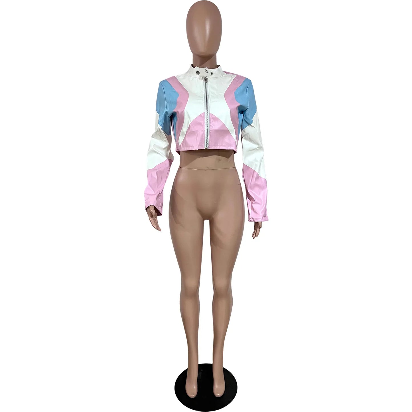 Punk Moto Color Block Jacket