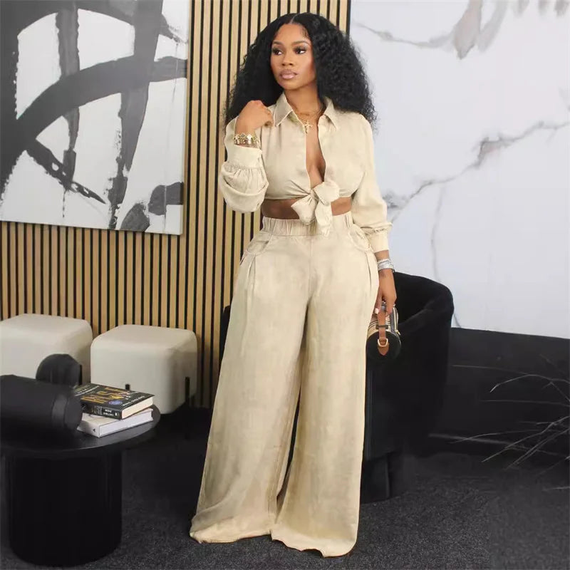 Elegance Loose Fit Two-Piece Set