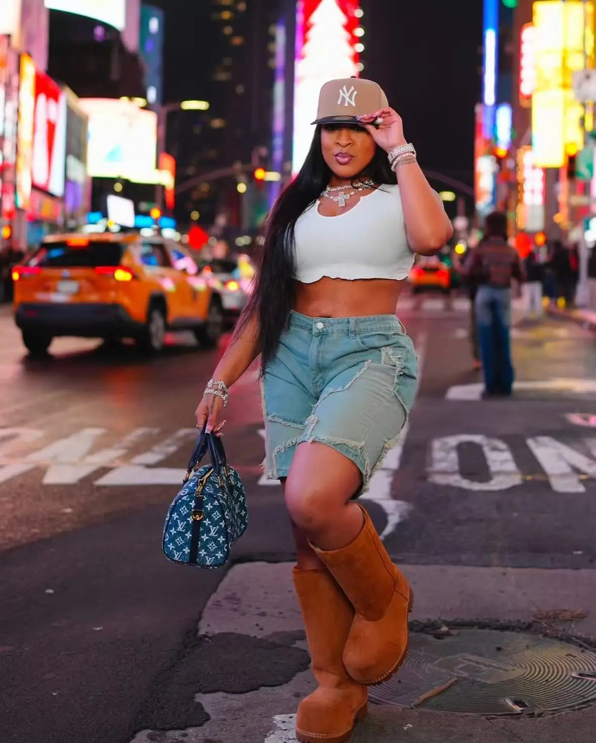 Retro Denim Shorts