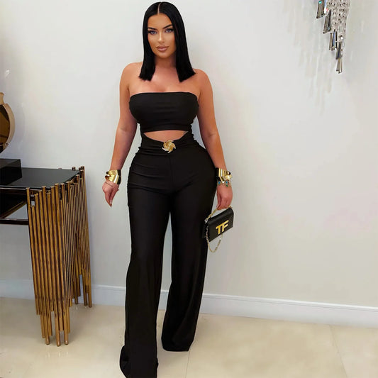 Hollow Bodycon Jumpsuit