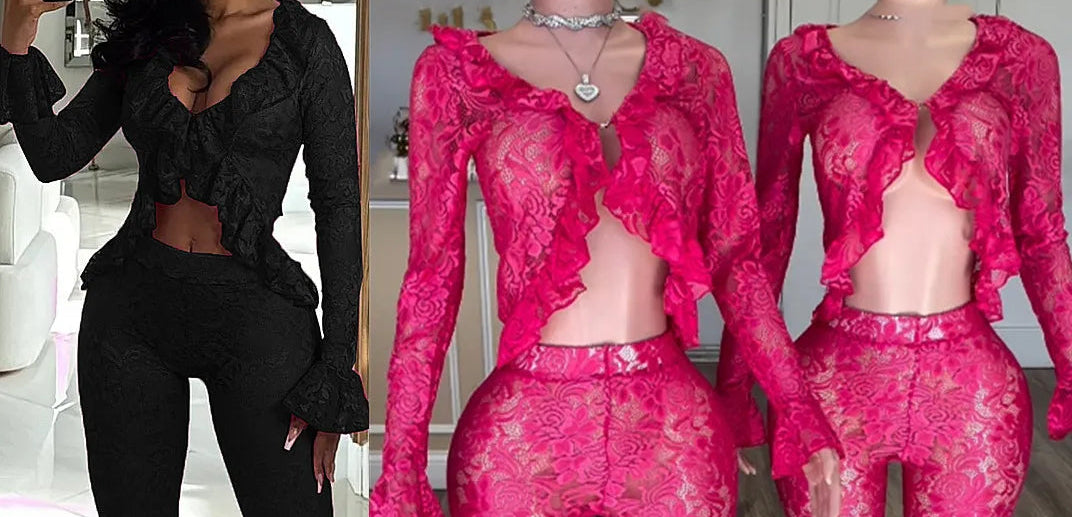 Mesh Out Lace Set