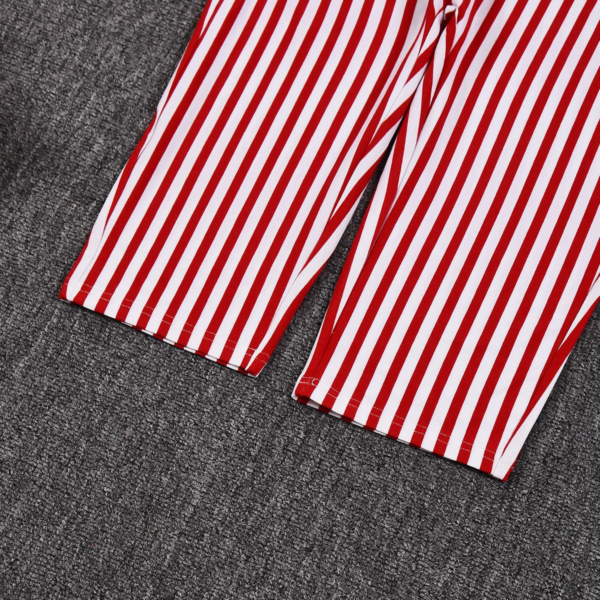 Striped V-neck Backless Jumpsuit