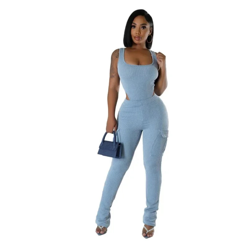 Cargo Pants with Pockets Set