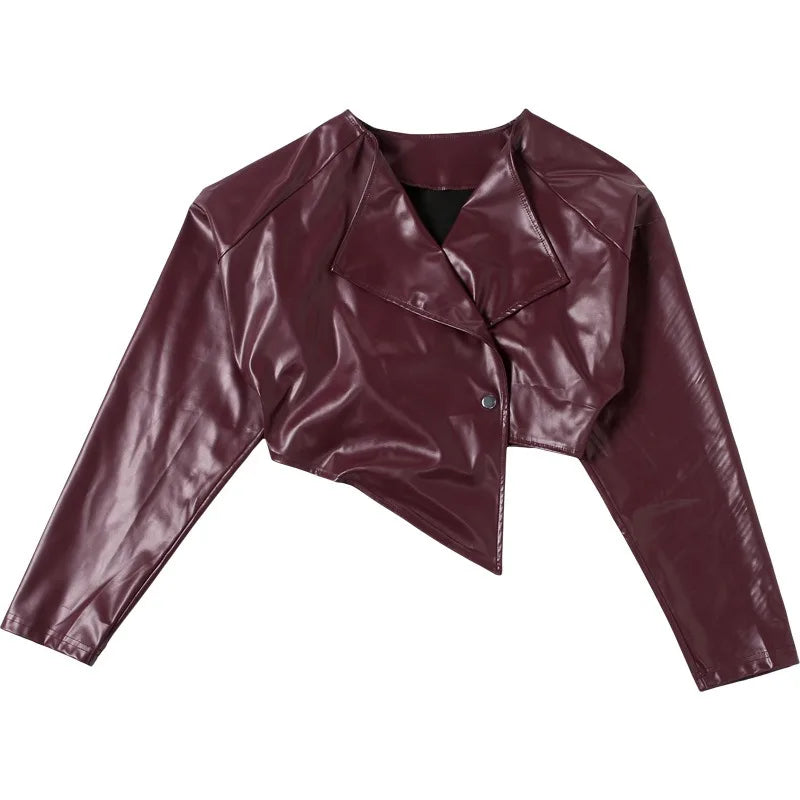 Asymmetrical Leather Jacket