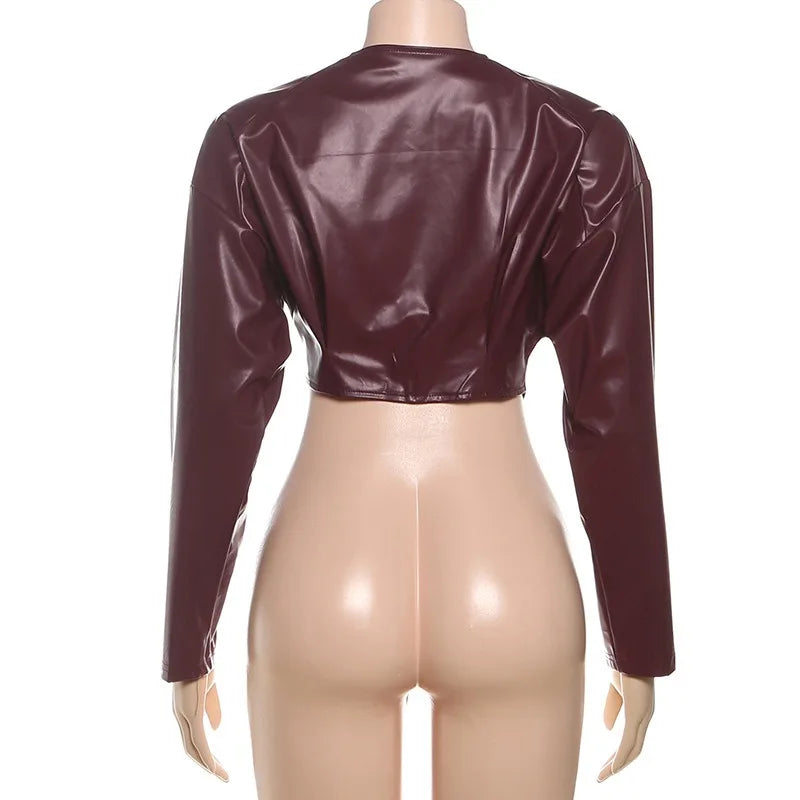 Asymmetrical Leather Jacket