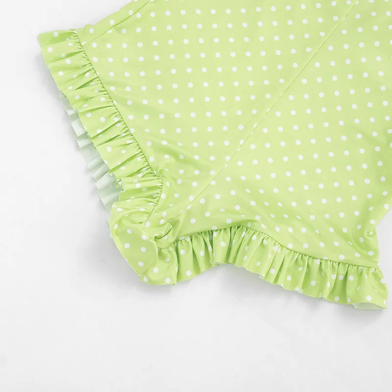 Sweet Polka Dot Print Romper