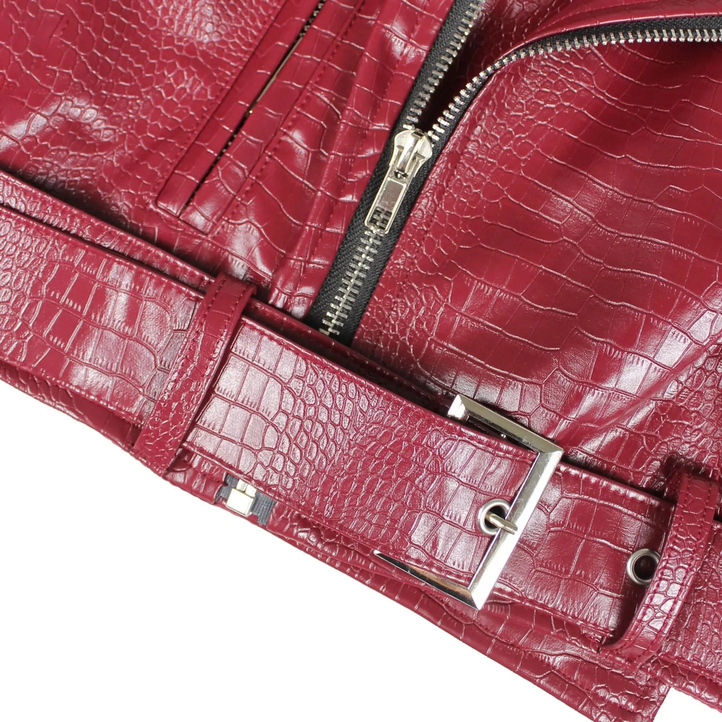 Fur Leather Crop Jacket