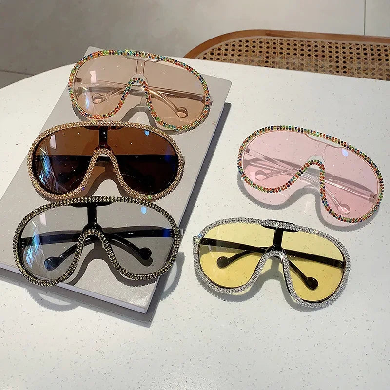 Crystal Oversized Sunglasses