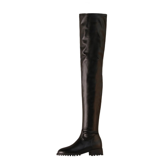 Stretch Thigh High Boots