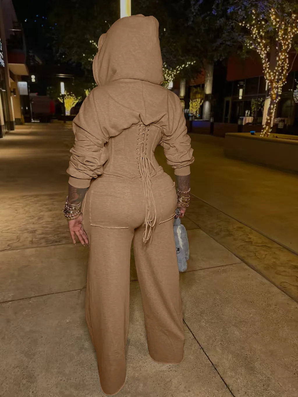 Hoodie Sweatsuit Pants Set