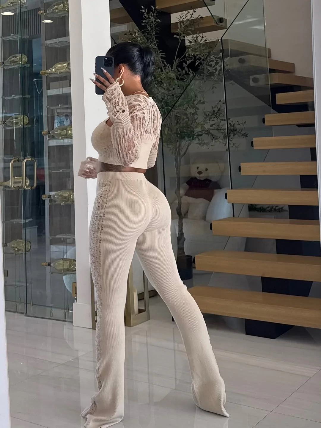 Lovely Knit Pants Set
