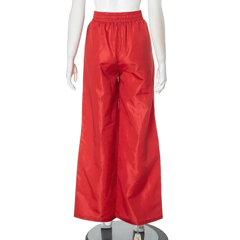 Baddie high waist print sweatpants