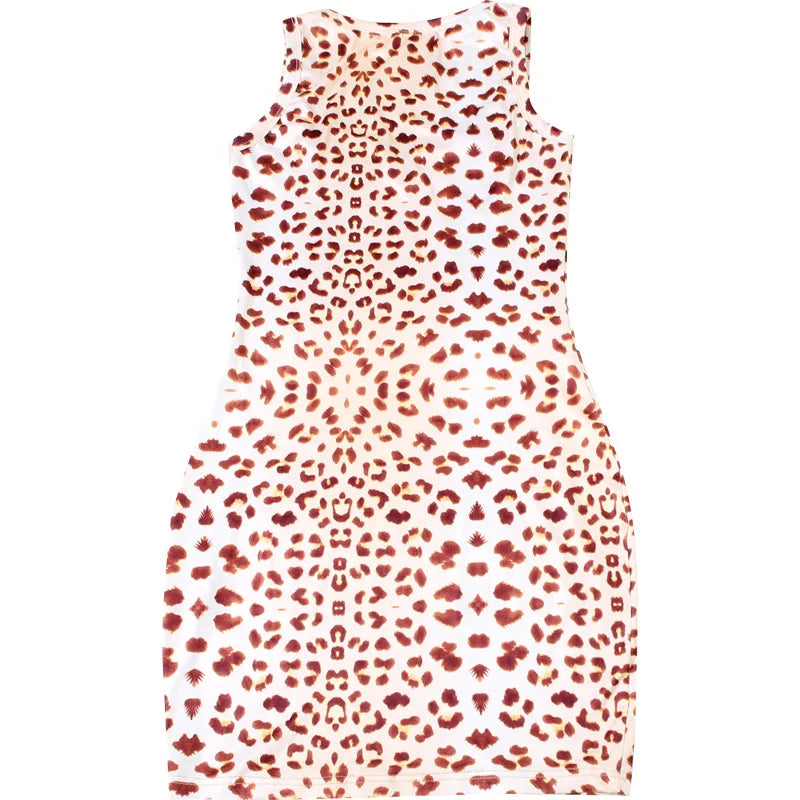Leopard Print Bodycon Mini Dress