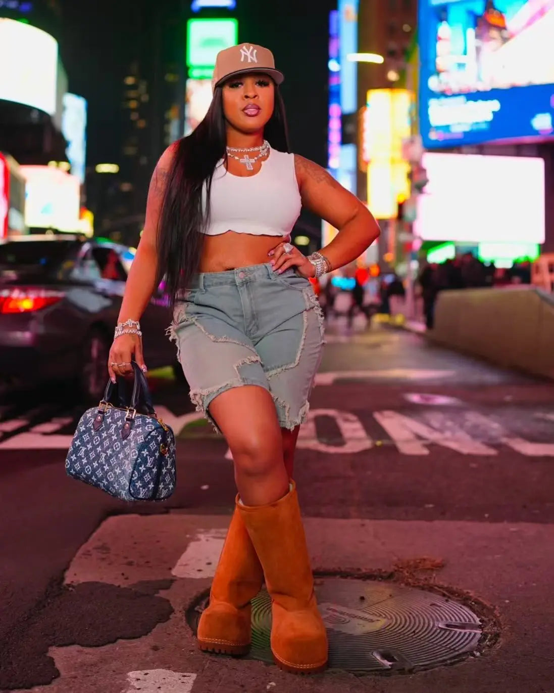 Retro Denim Shorts