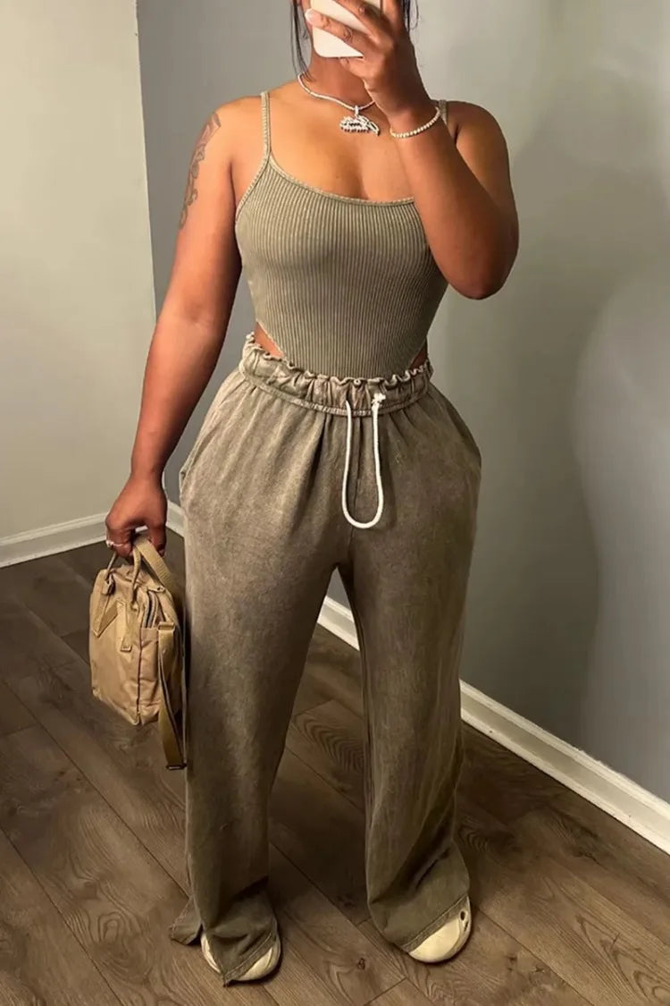 Simple Tank Top & Drawstring Set.