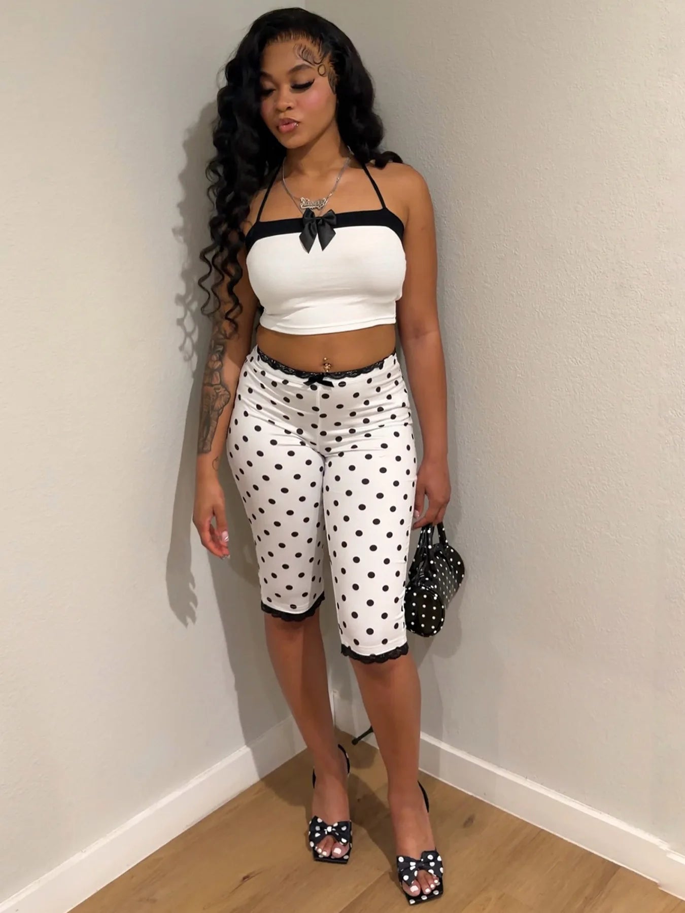 Sweet Polka Dot Two-Piece Set