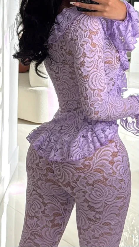 Mesh Out Lace Set