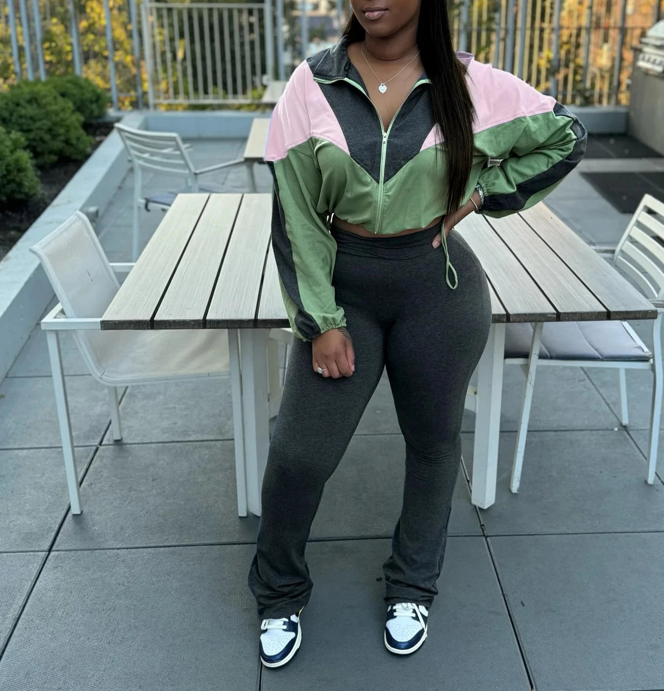 Just Cropped Tracksuit Set