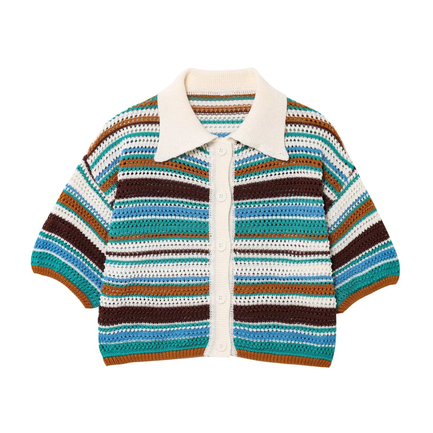 Striped Knit Two-Piece Set