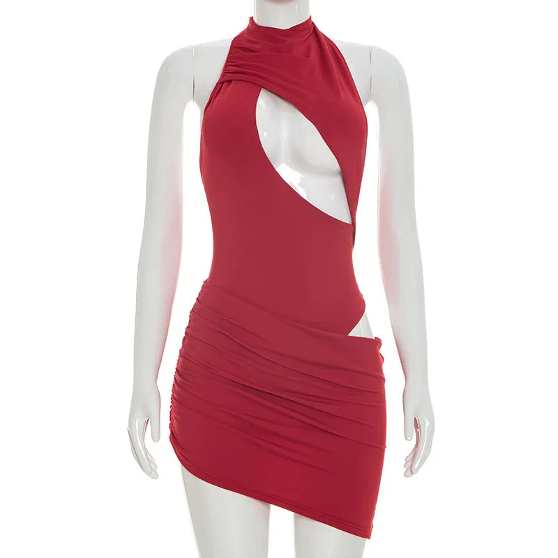 Hollow Backless Classy Mini Dress