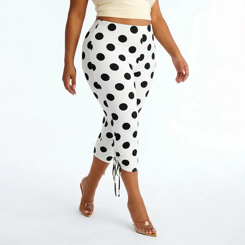 Polka Dot Print Pants