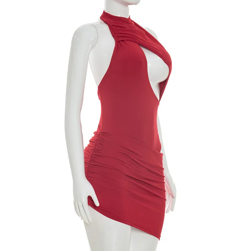 Hollow Backless Classy Mini Dress