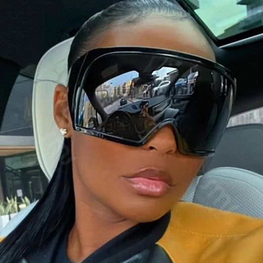 Big Frame Oversized Wrap Sunglasses