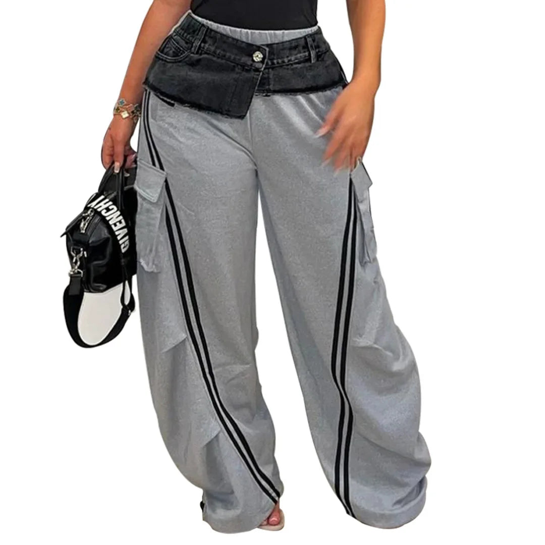 Cargo Pocket High Waist Pants.