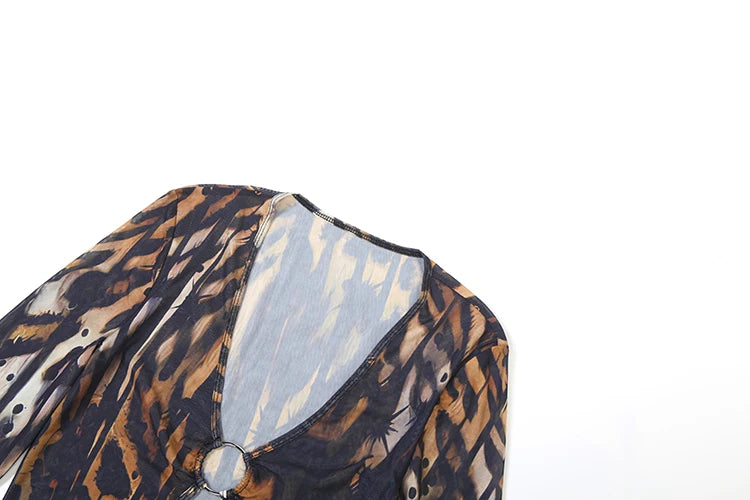 Butterfly Print Bodycon Dress