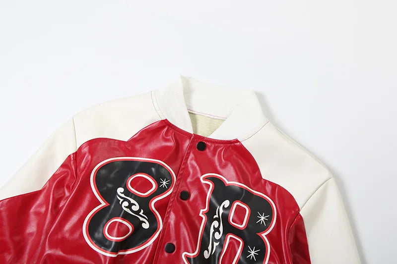 Leather Moto Zipper Crop Jacket