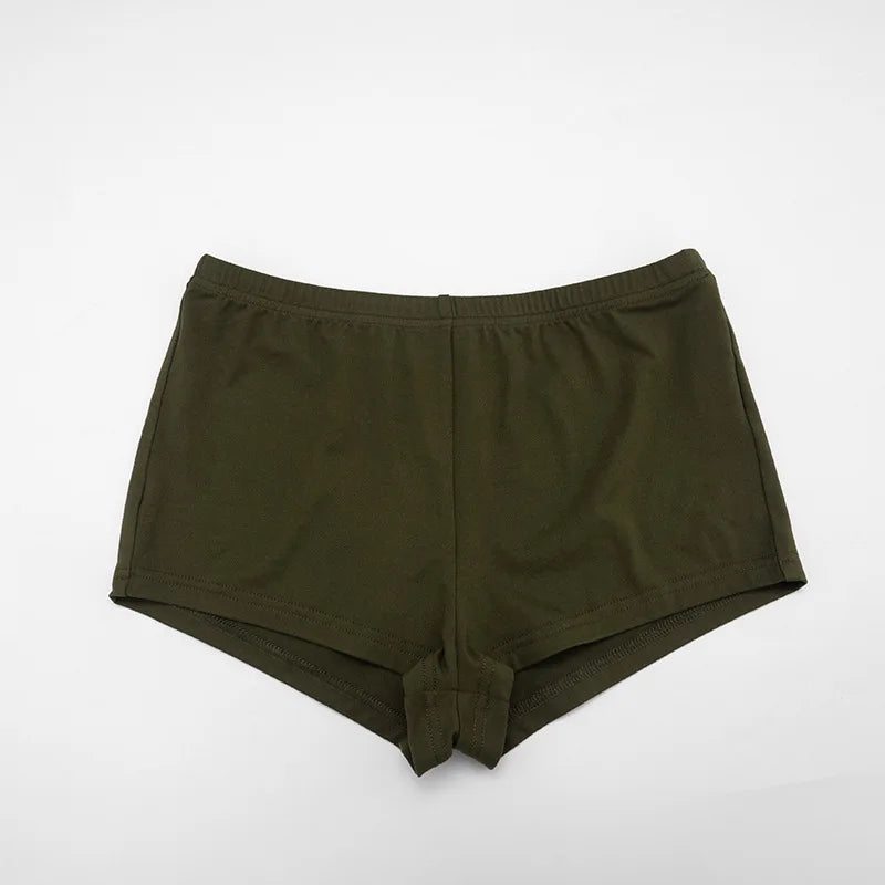 Off Shoulder Bodycon Top High Waist Shorts