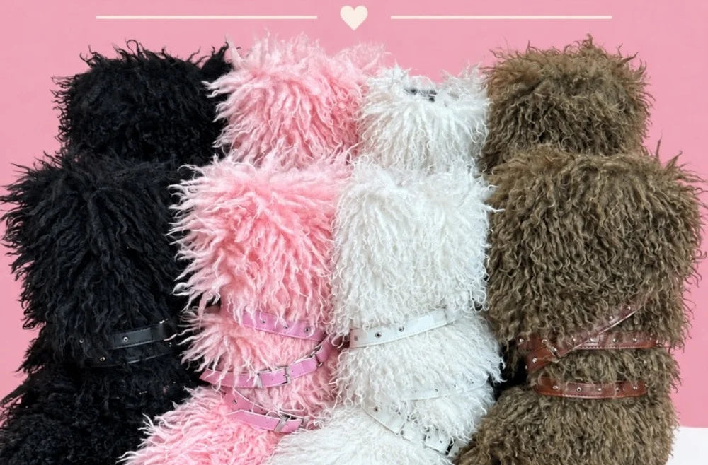 Fluffy Faux Fur Boots
