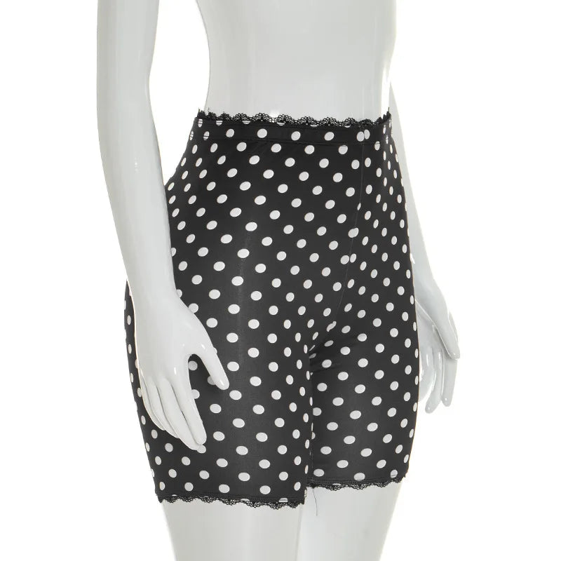 Charming Polka Dot Shorts Set