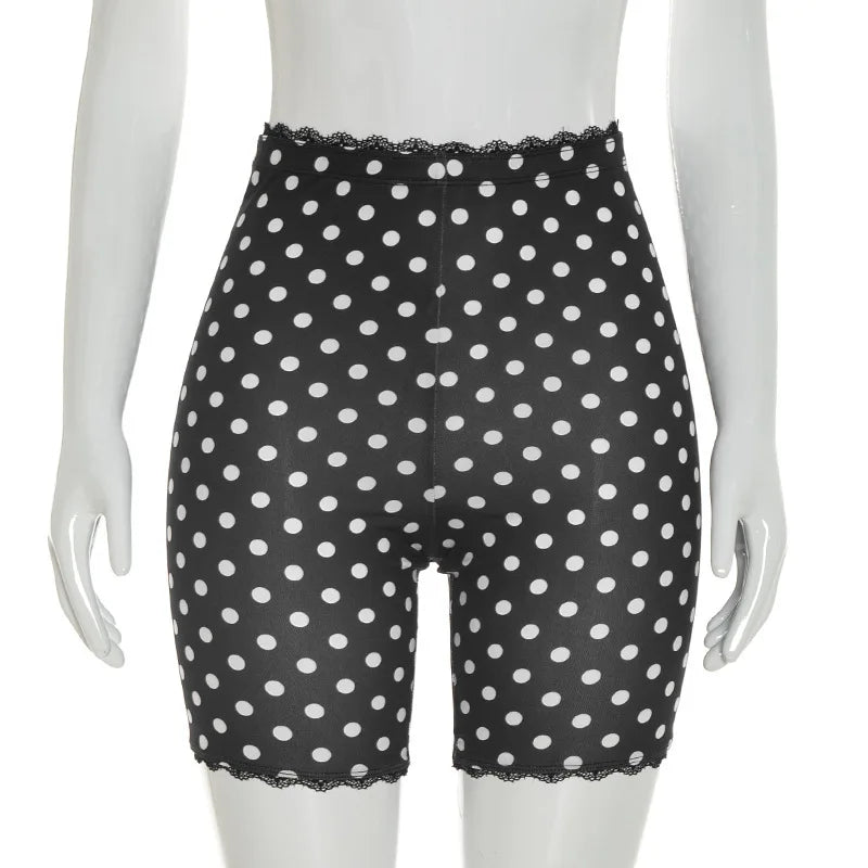 Charming Polka Dot Shorts Set