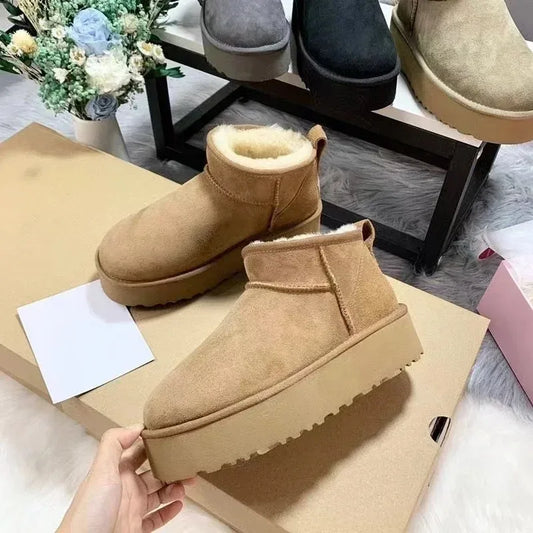 Platform Snow Ankle Boots