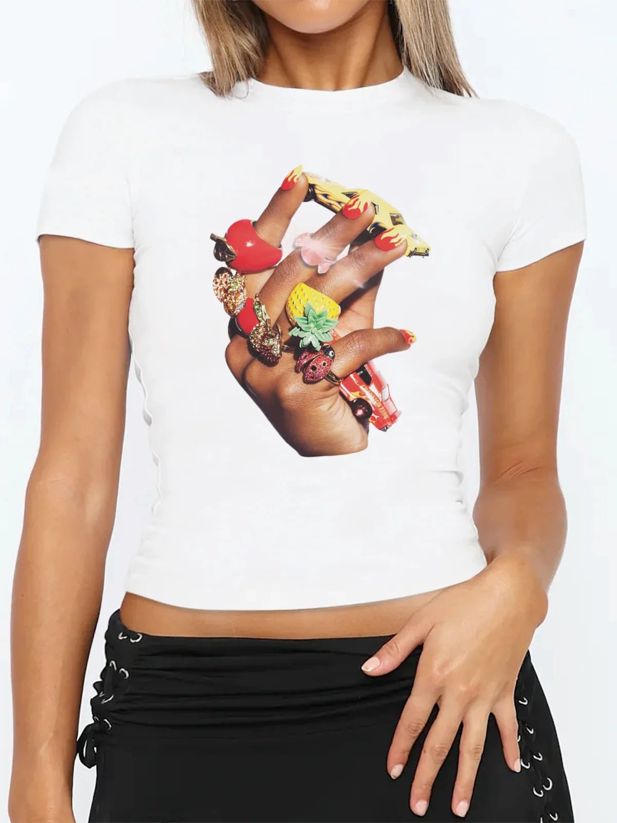 Slim Graphic Print Tee