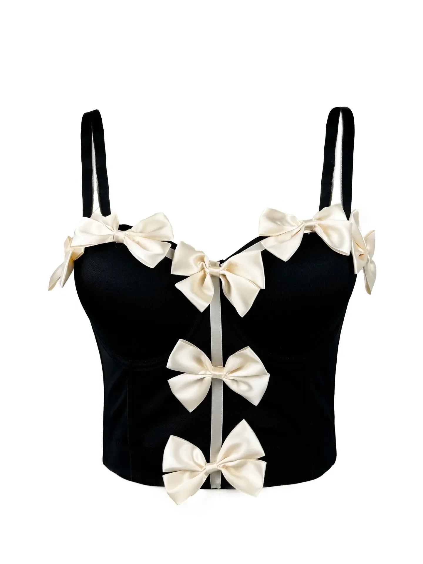 Sweet Bow Puffy Mini Skirt and Corset top