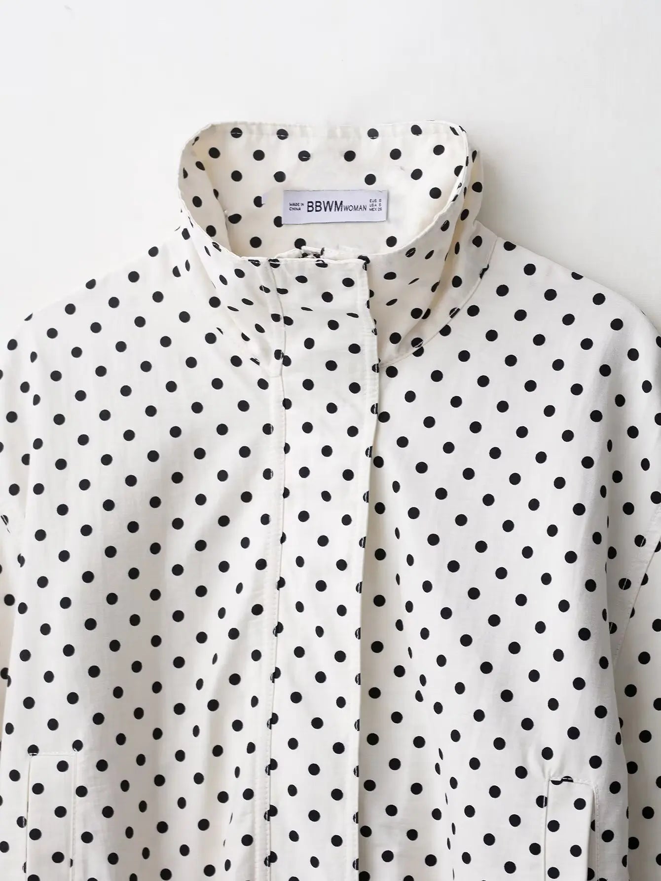 Polka Dot Print Jacket Two-Piece Set