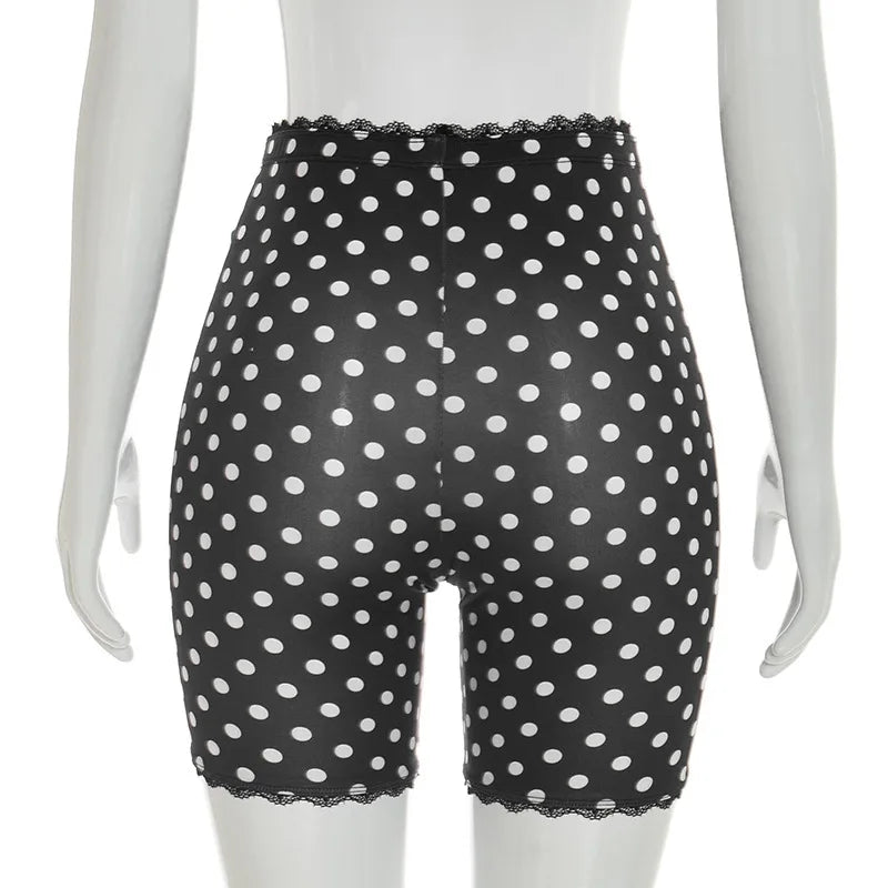 Charming Polka Dot Shorts Set