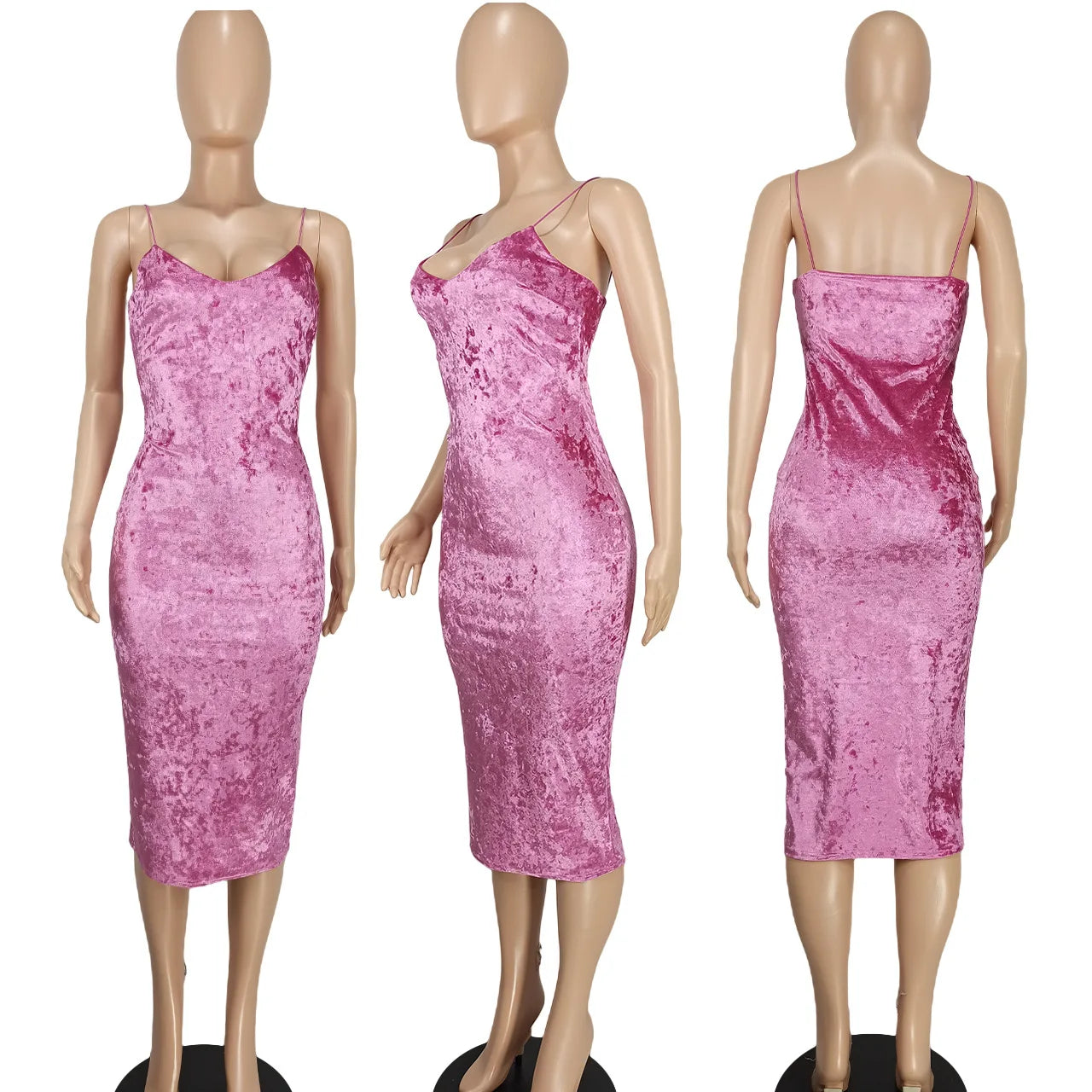 Nova Satin Velvet Dress