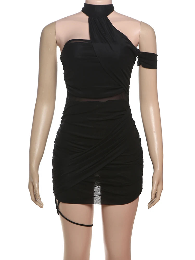 Cross Bandage Backless Mini Bodycon