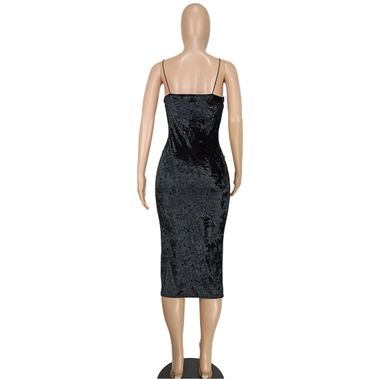 Nova Satin Velvet Dress