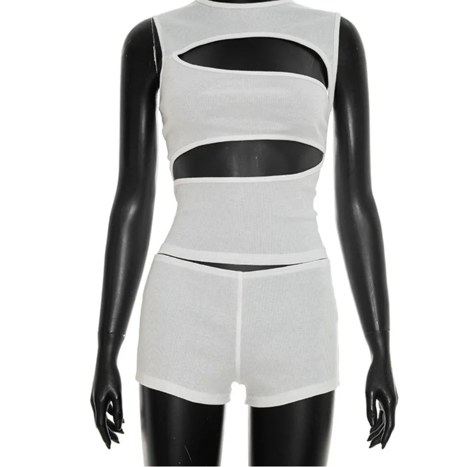 Hollow Split Short Set
