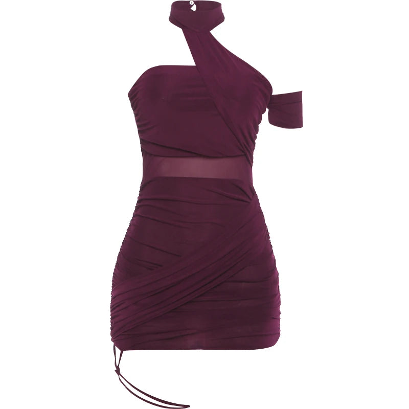 Cross Bandage Backless Mini Bodycon