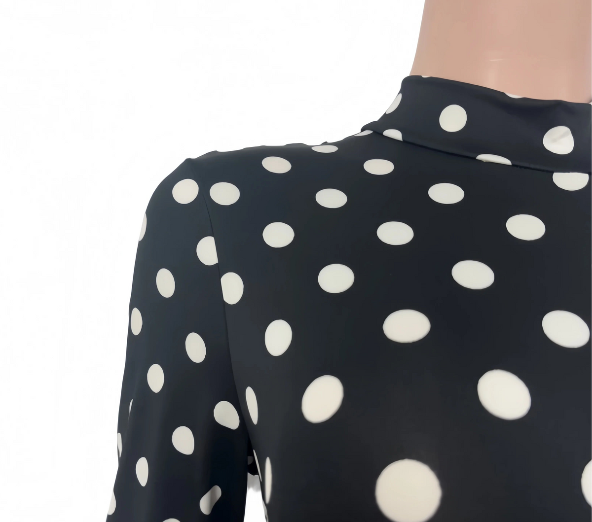 Polka Dot Bodycon Jumpsuit